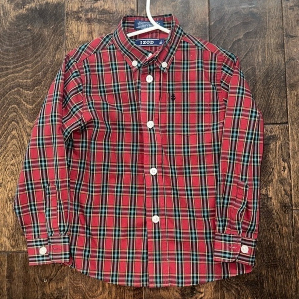 Boys Size 4 IZOD Dress Shirt EUC
